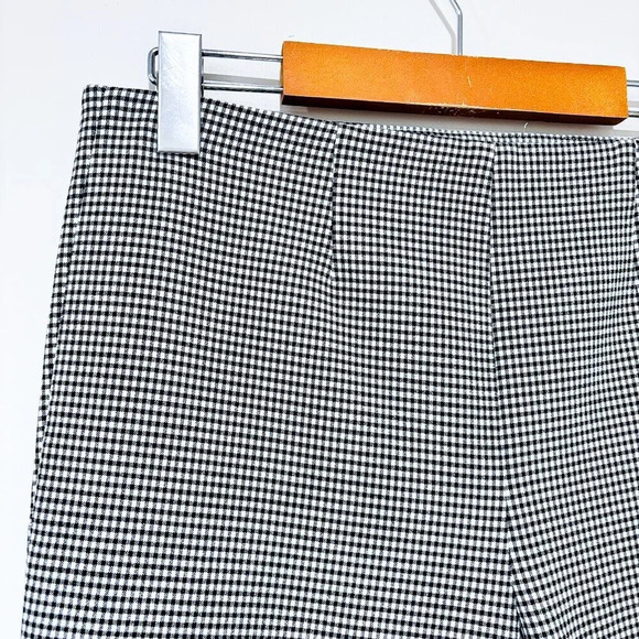TRISTAN – Black & white checkered cropped pants | Tailored ankle fit | Size 6 * - Picture 5 of 8